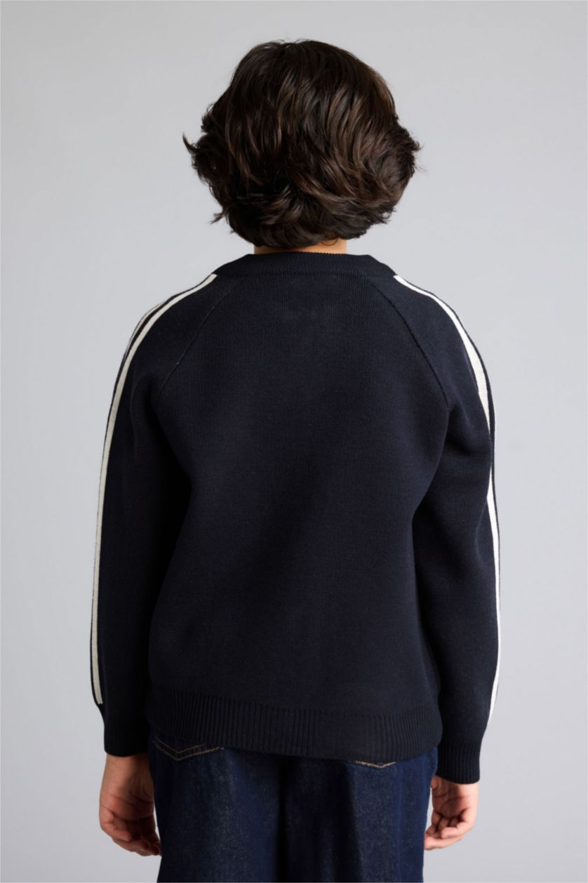 Erkek Çocuk - Genç Erkek Lacivert Bomber Hırka Erkek Çocuk