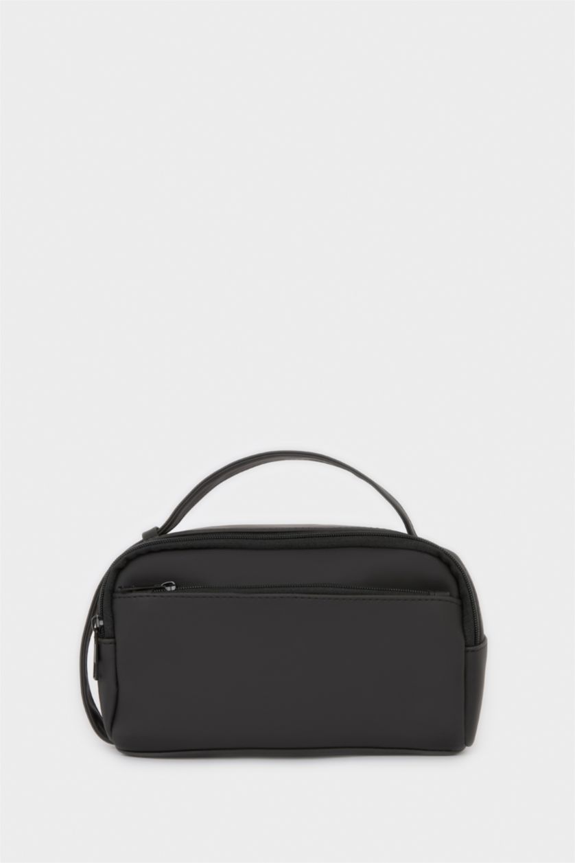 Erkek Siyah Erkek Suni Deri El Çantası