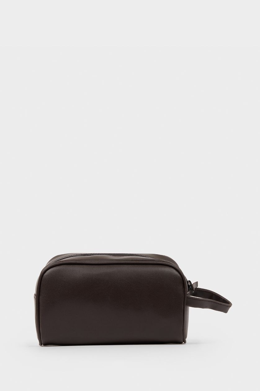 Erkek Kahve Erkek Suni Deri El Çantası