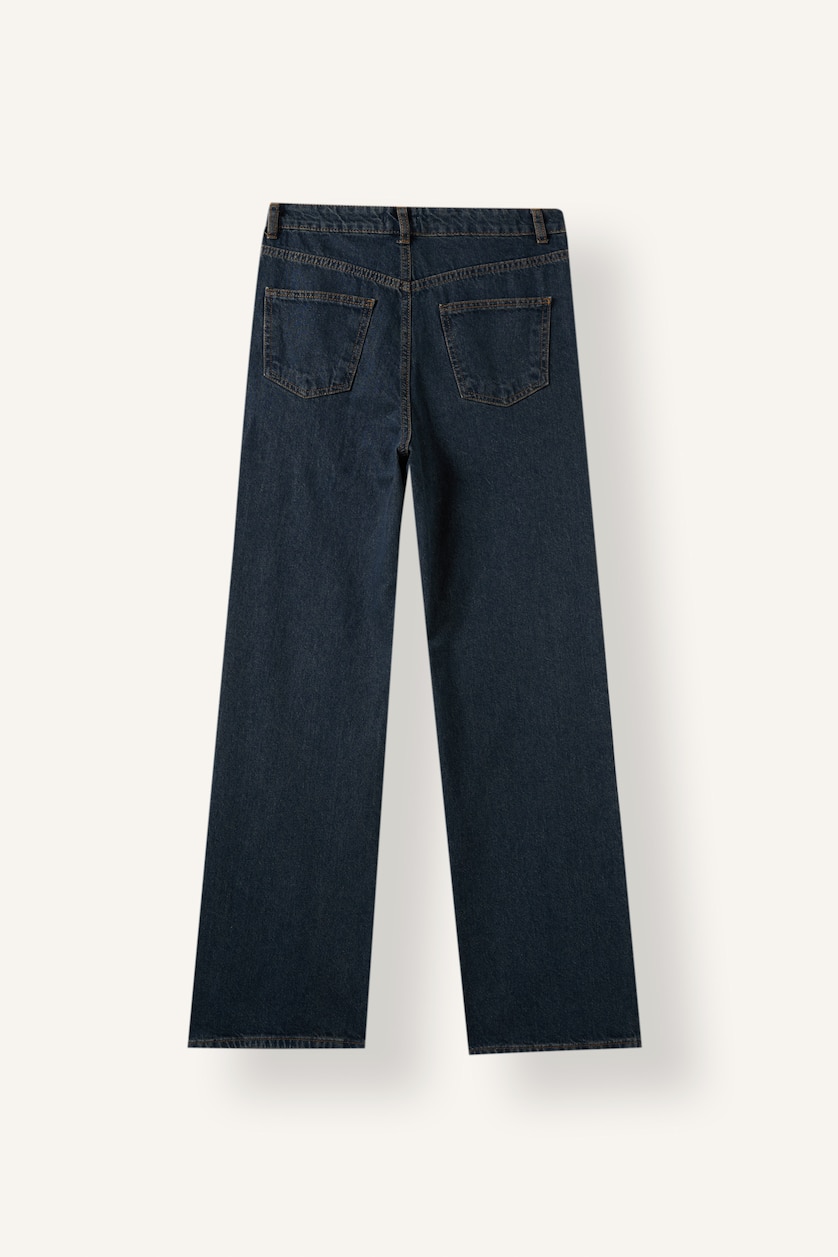 Women Blue High Waist Trousers