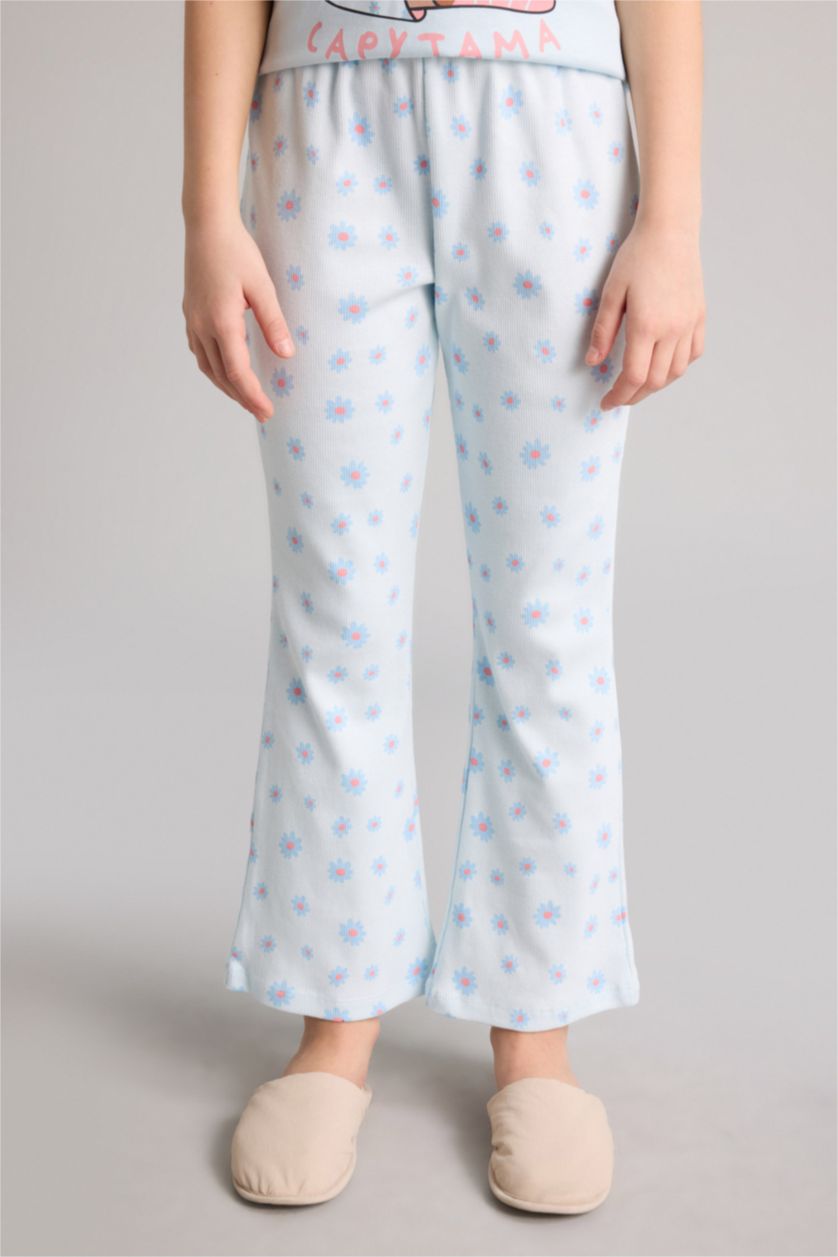 Kız Çocuk - Genç Kız Açık Mavi 2'li Pijama Takımı Kız Çocuk