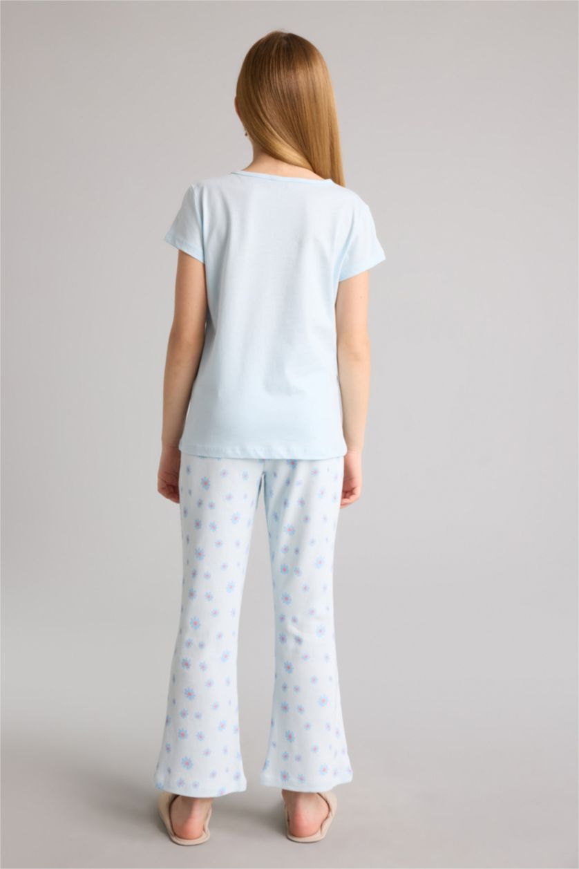 Kız Çocuk - Genç Kız Açık Mavi 2'li Pijama Takımı Kız Çocuk