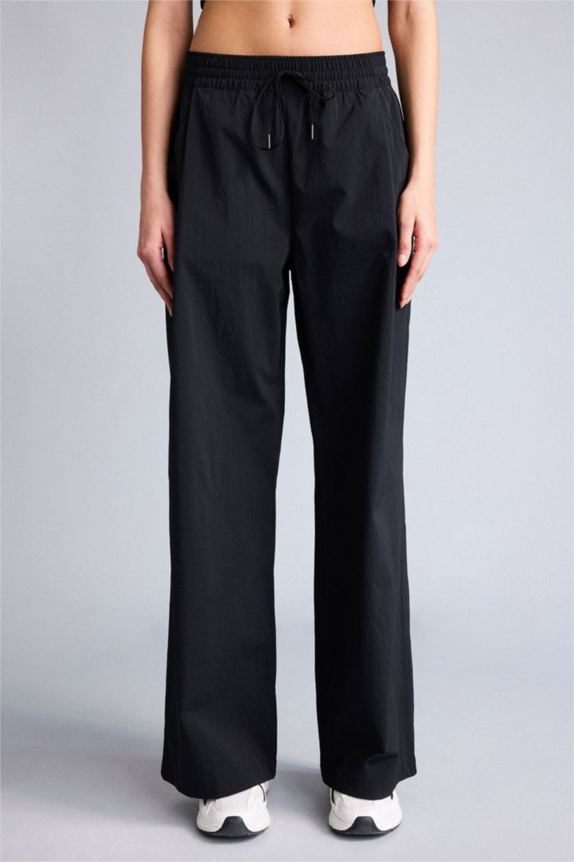 Kadın Siyah Wide Leg Pantolon