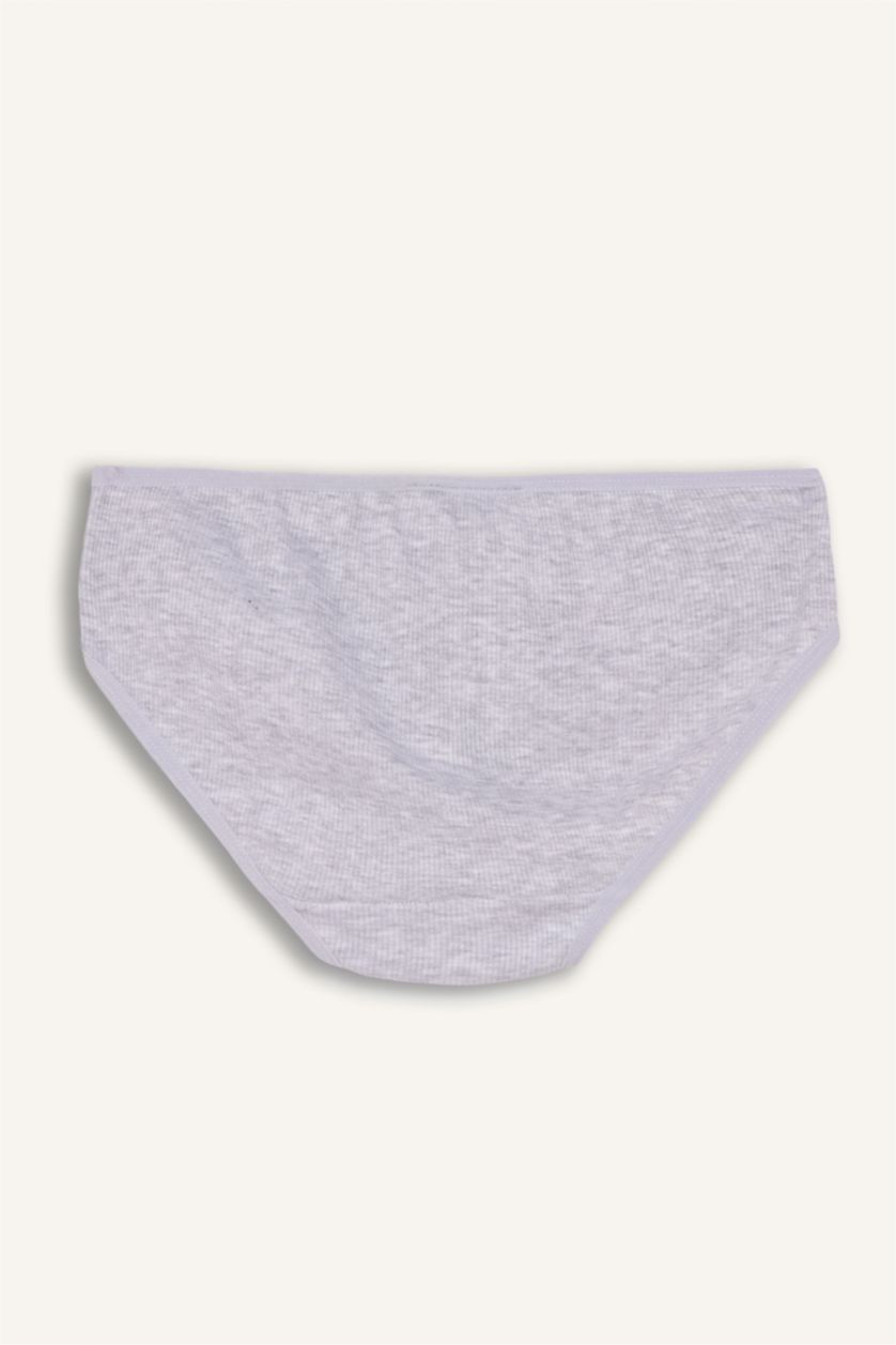 بنات أبيض كلوت سليب بناتي مضلع - 3 قطع