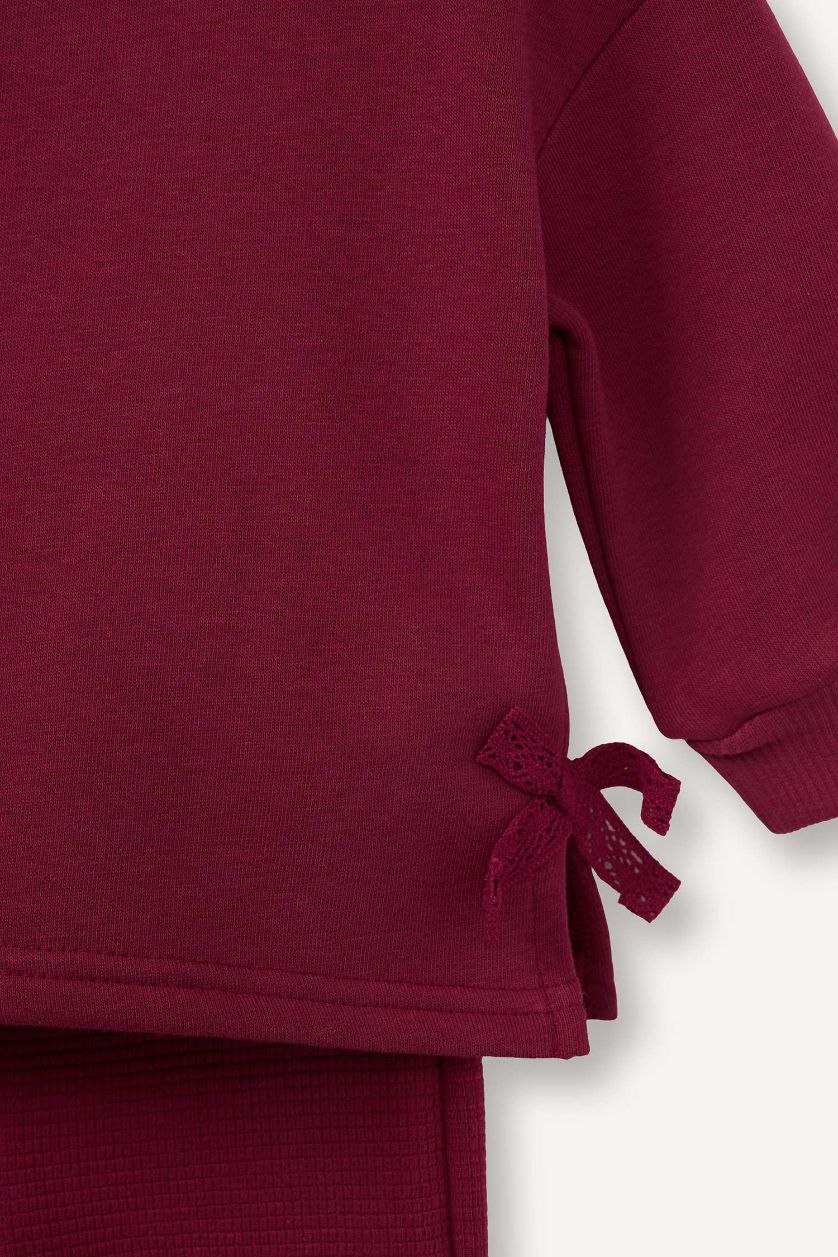 طفلة صغيرة خمري سيت بيبي بناتي - قطعتين