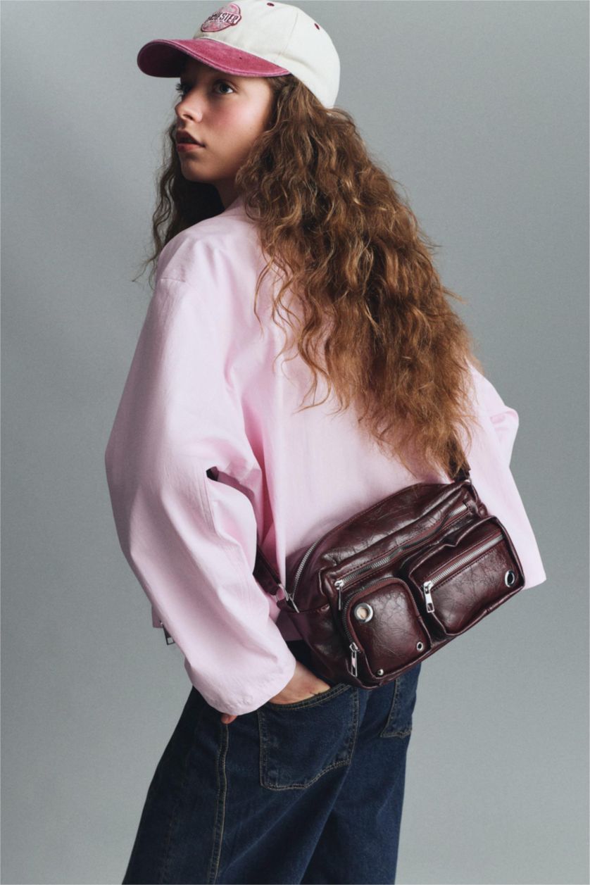 Kadın Bordo Omuz Çantası