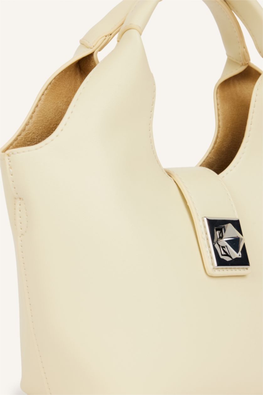 Women Light Yellow Hand Bag
