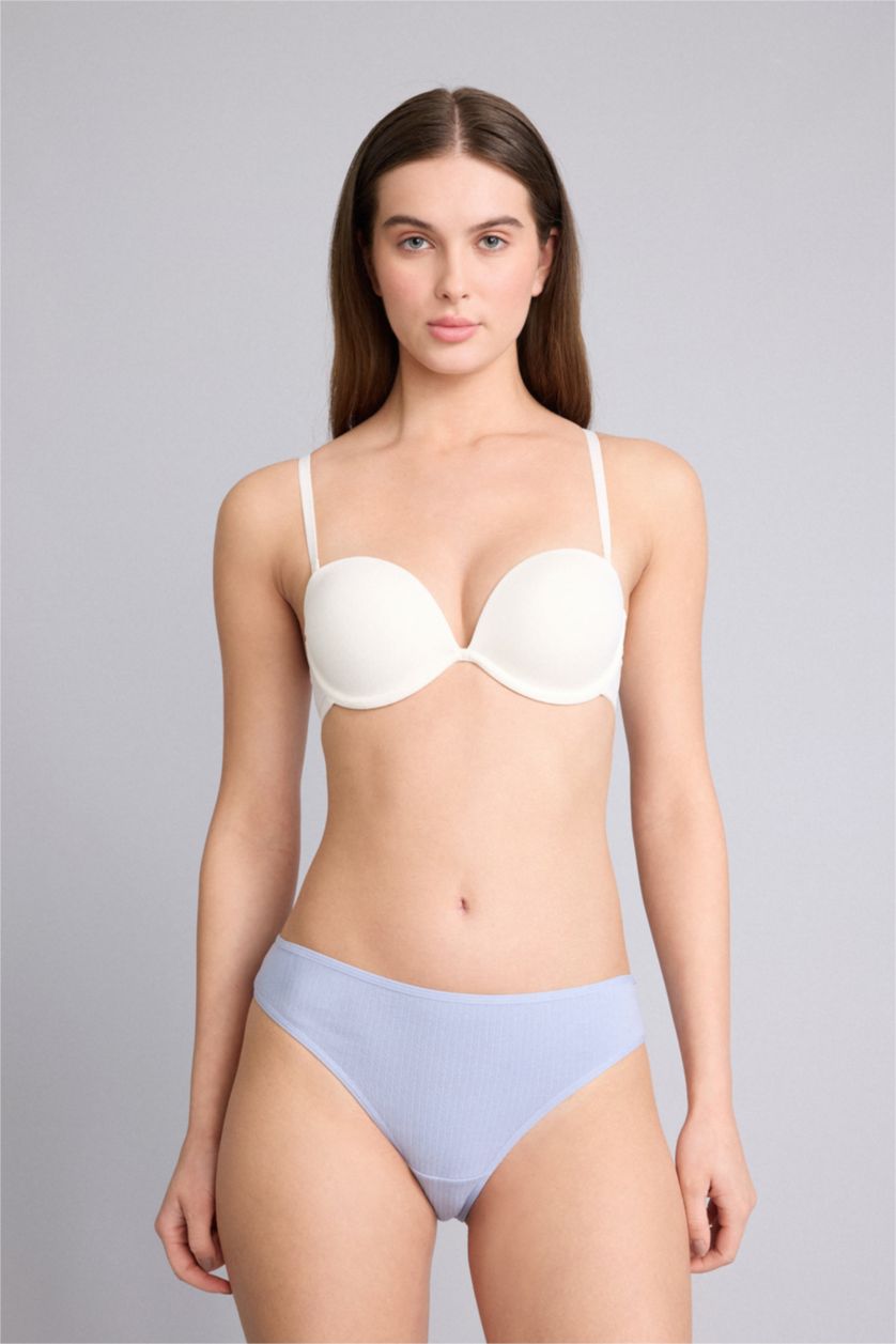 Kadın Mavi Ribana 3’lü Slip Külot