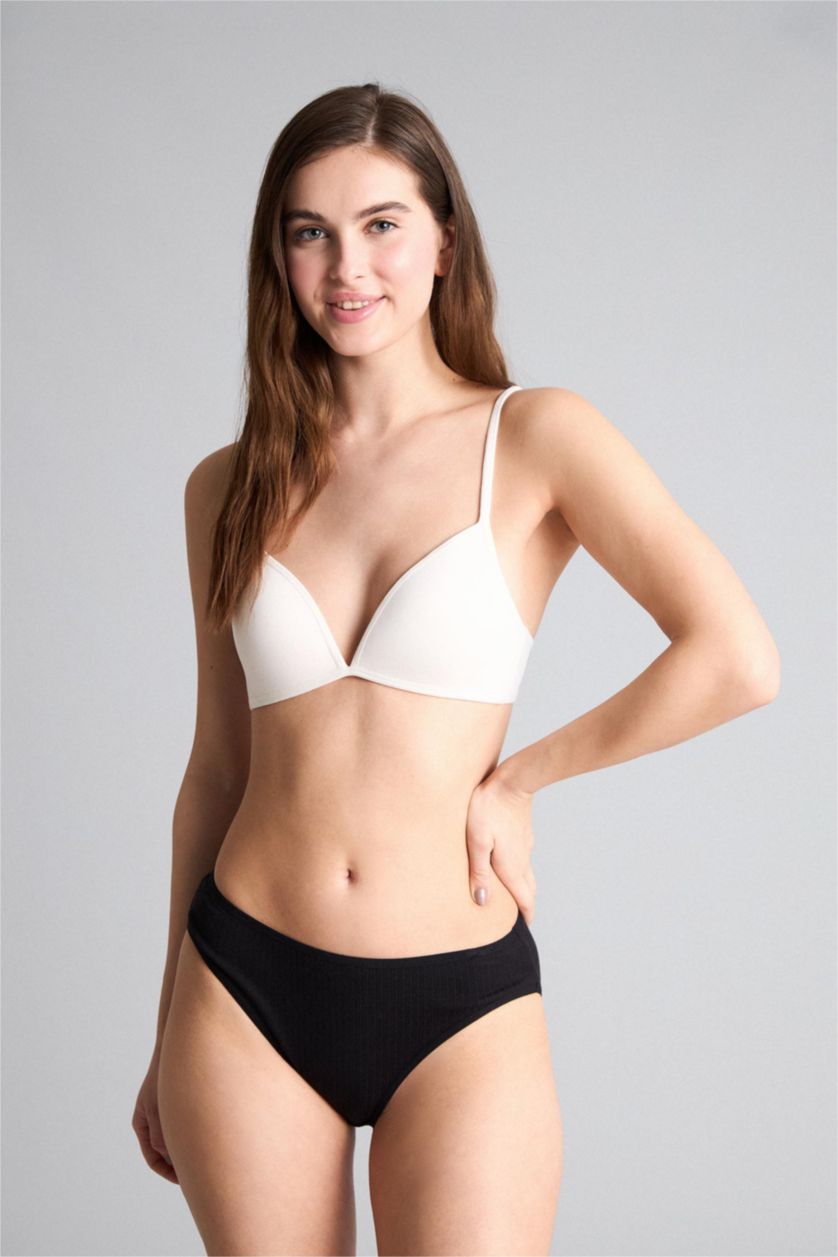 Kadın Gri Ribana 5’li Slip Külot