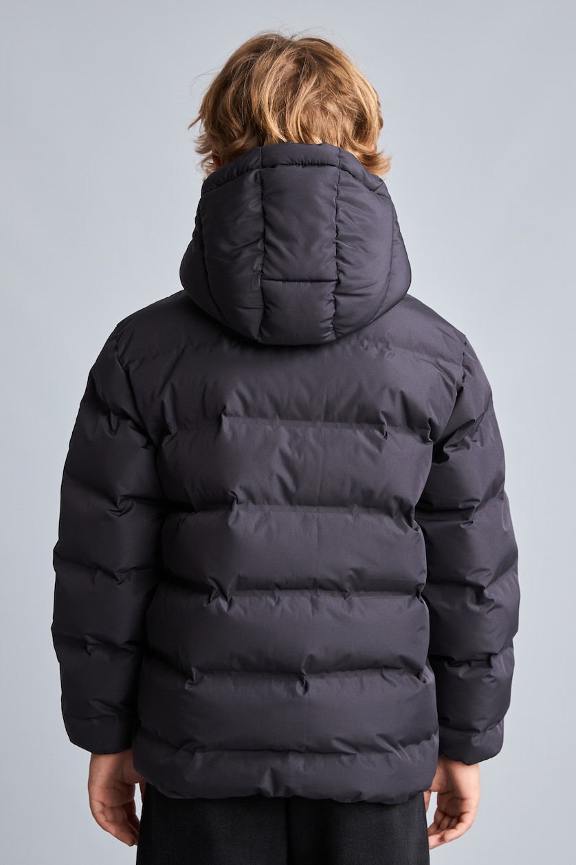 Young Boys - Teen Boys Black Boy Hooded Puffer Jacket
