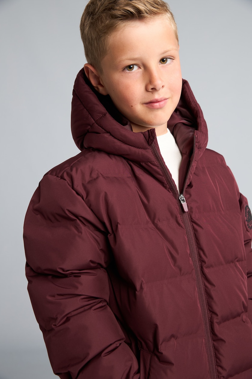 Young Boys - Teen Boys Dark Bordeaux Boy Hooded Puffer Jacket