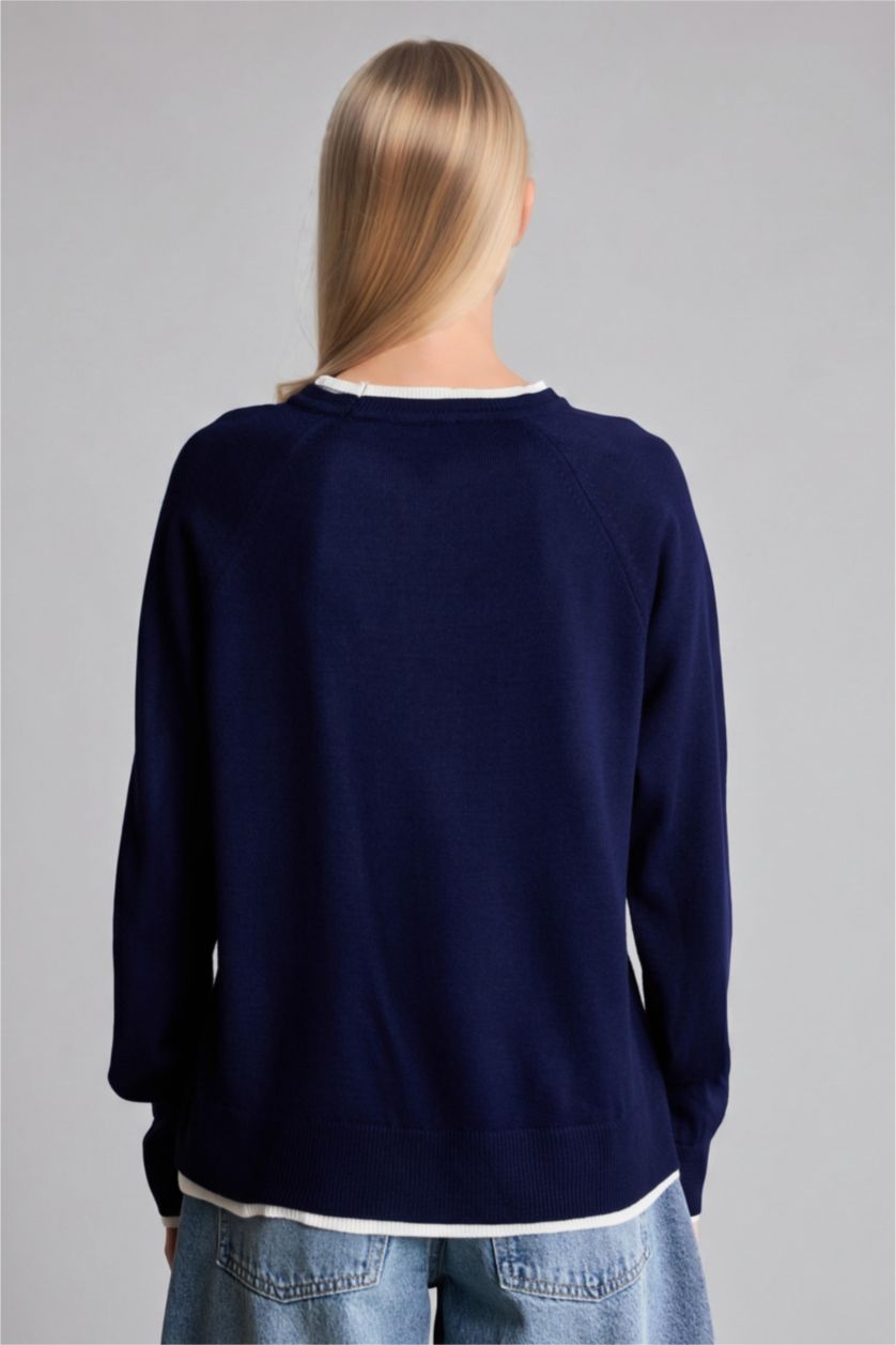 Women NAVY Regular Fit Pullover