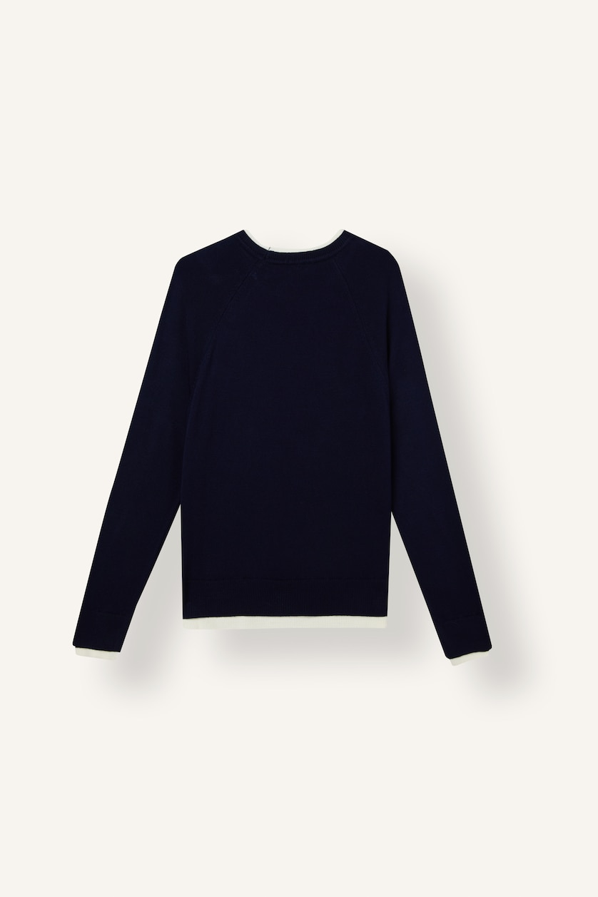 Женщины Синий Свитер Regular Fit