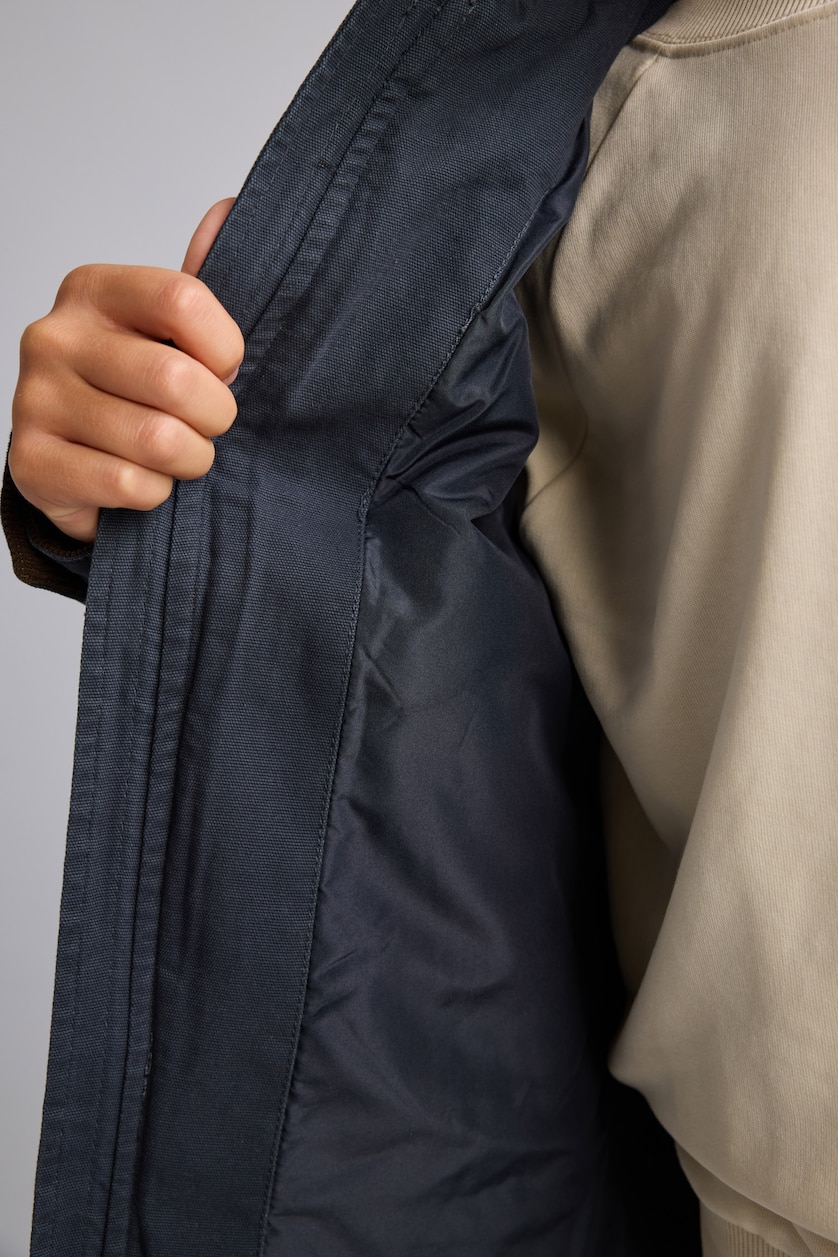 Young Boys - Teen Boys Light Navy Boy Polo Collar Puffer Jacket