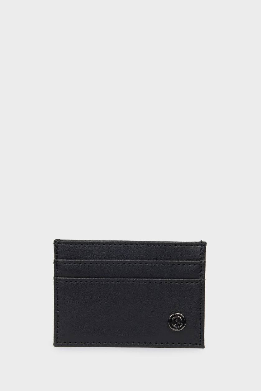 Erkek Siyah Erkek Suni Deri Kartlık