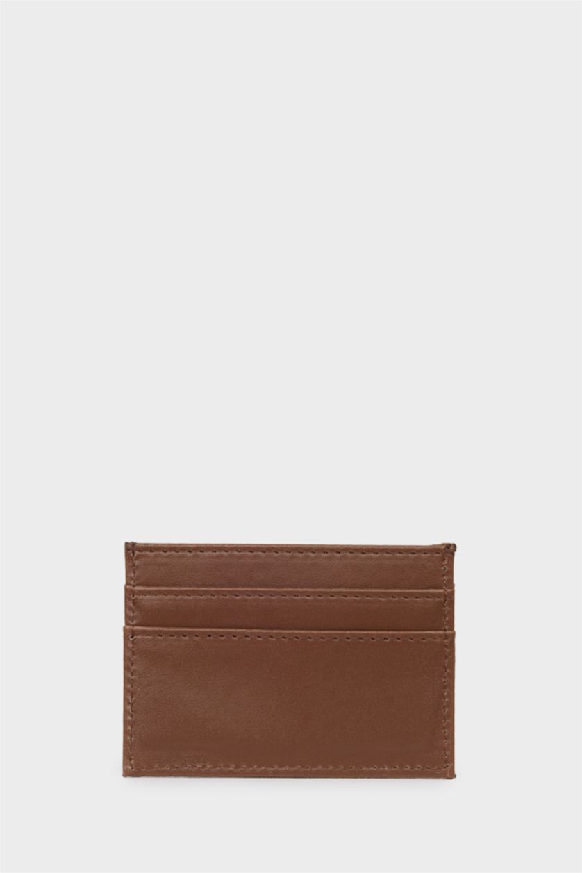 Erkek Taba Erkek Suni Deri Kartlık