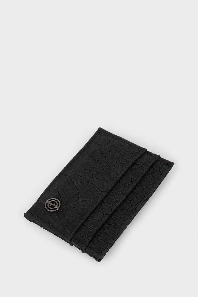 Erkek Siyah Erkek Süet Kartlık