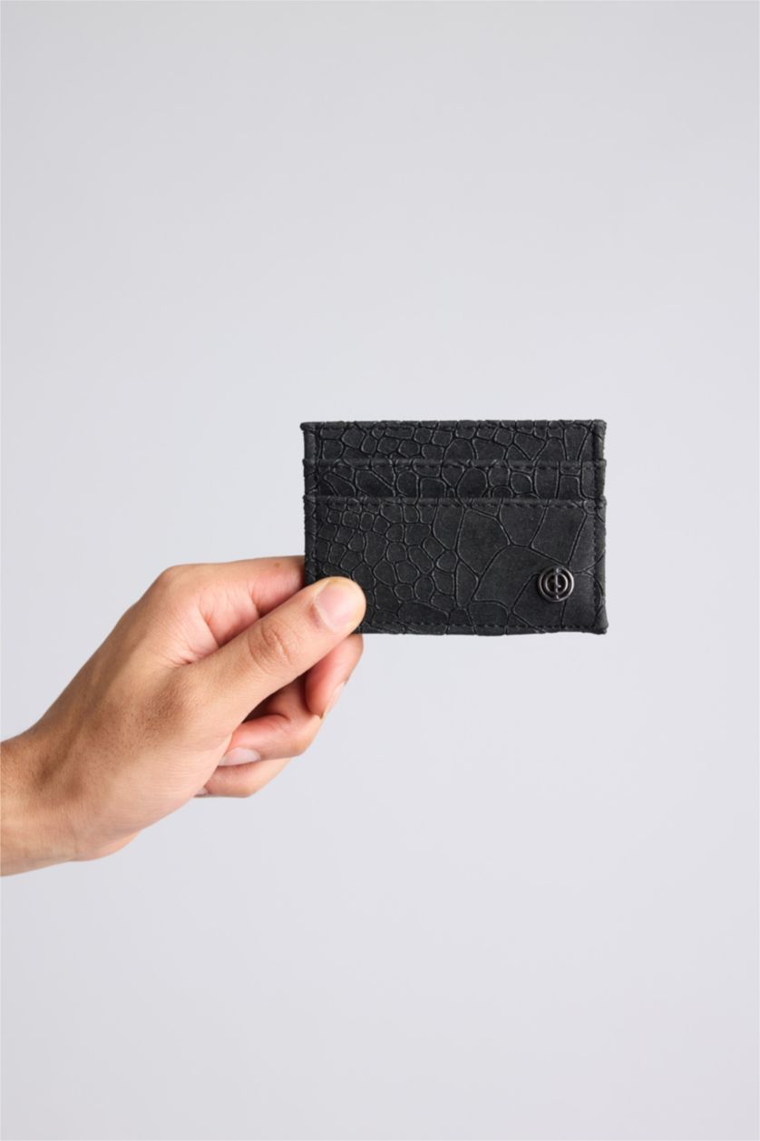 Erkek Siyah Erkek Süet Kartlık