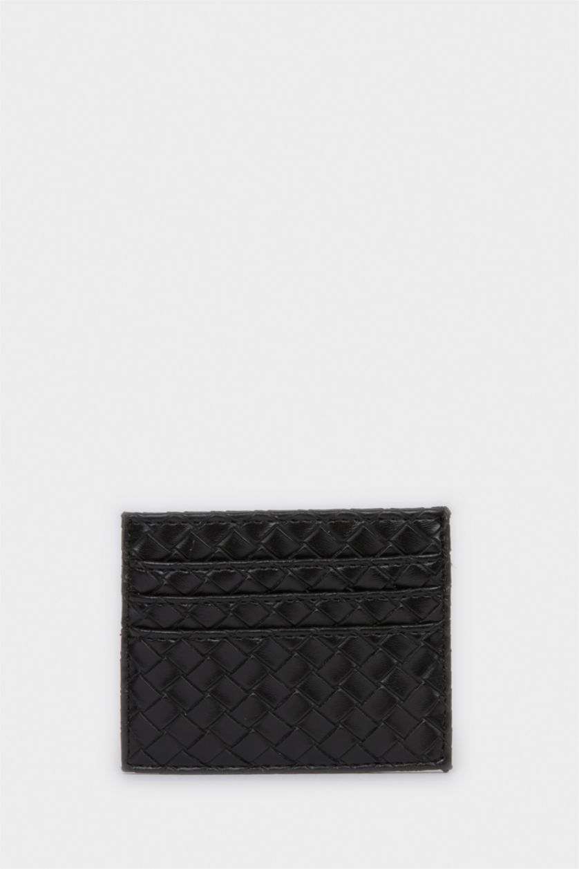 Erkek Siyah Erkek Suni Deri Kartlık