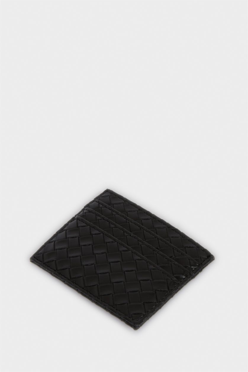 Erkek Siyah Erkek Suni Deri Kartlık