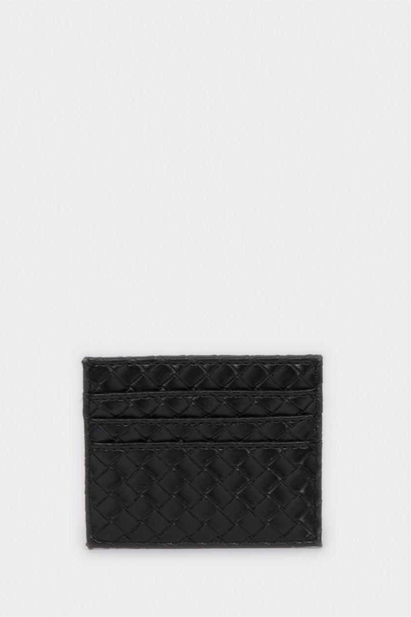 Erkek Siyah Erkek Suni Deri Kartlık