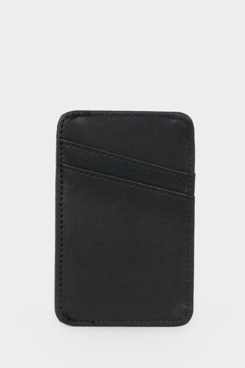 Erkek Siyah Erkek Suni Deri Kartlık