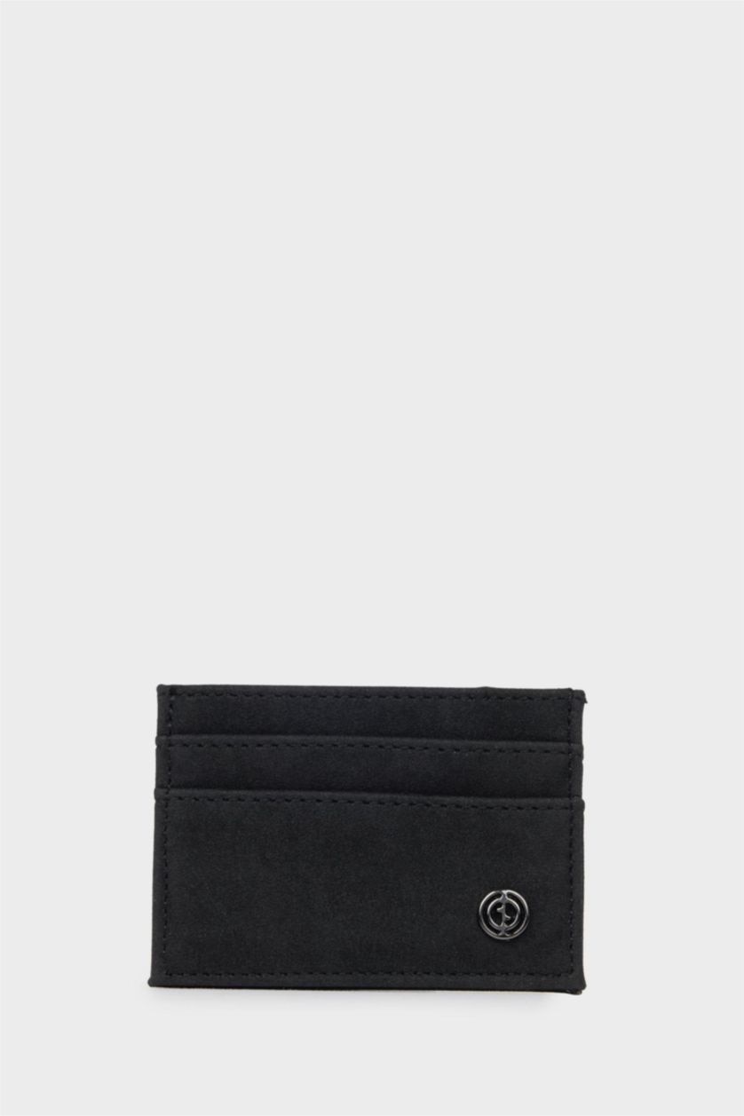 Men Black Man Business Card Wallet