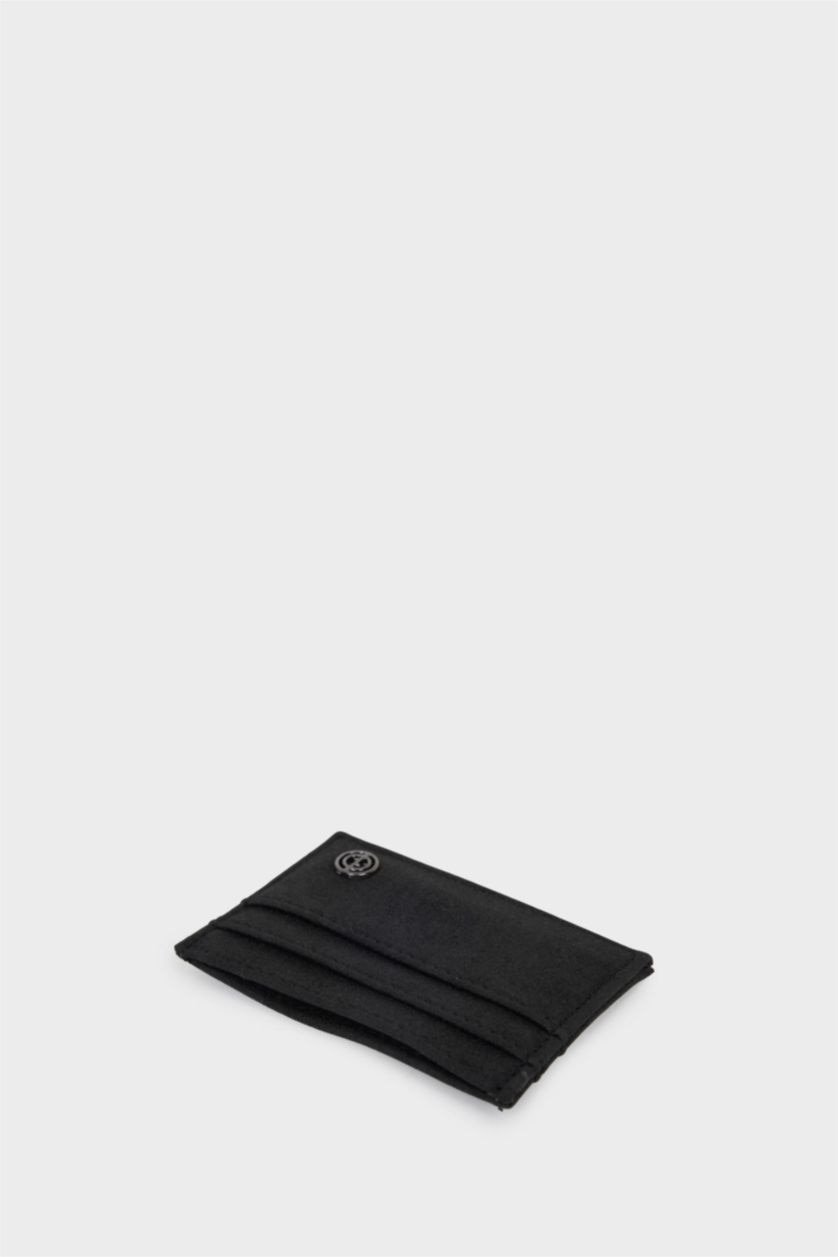 Men Black Man Business Card Wallet