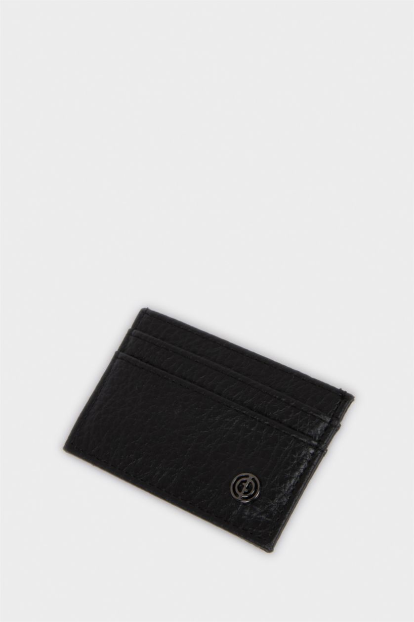 Erkek Siyah Erkek Suni Deri Kartlık