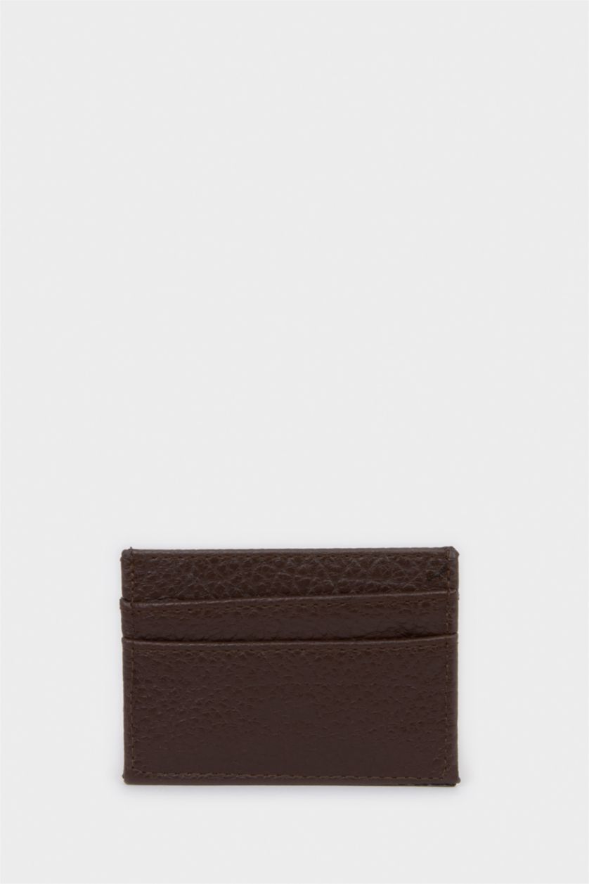 Erkek Kahve Erkek Suni Deri Kartlık