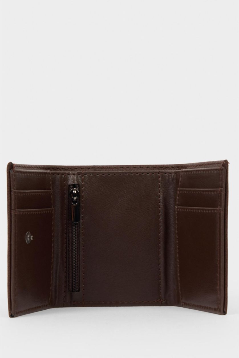 Erkek Kahve Erkek Suni Deri Cüzdan