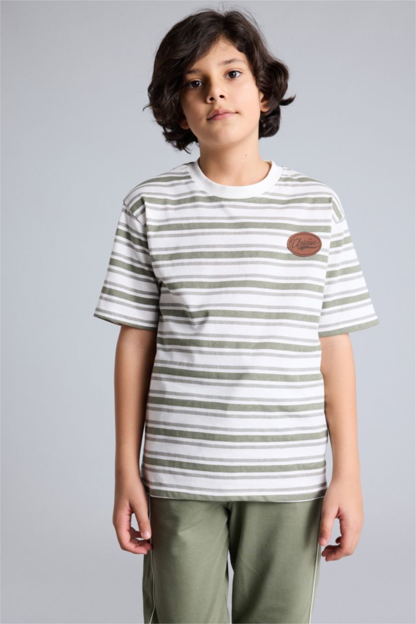 BOYS & TEENS Light Khaki 2 piece Oversize Fit Set