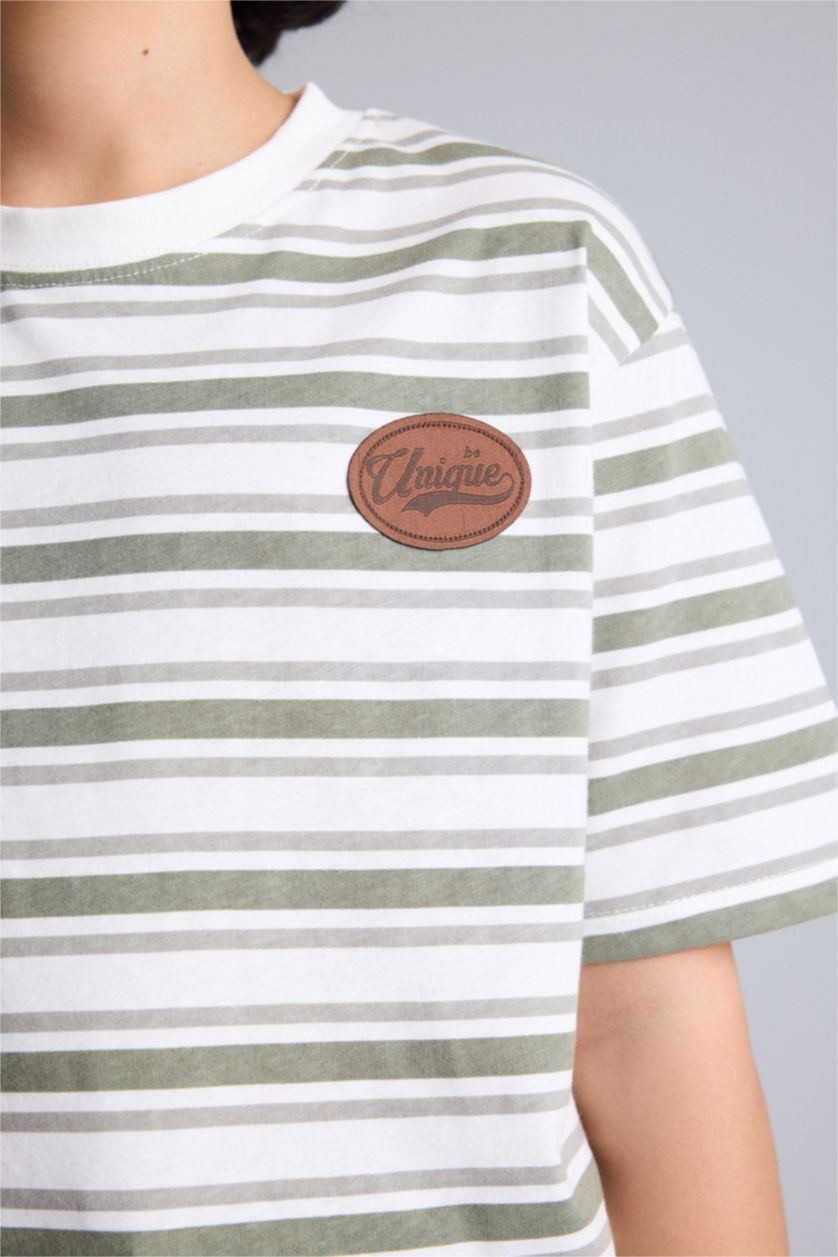 BOYS & TEENS Light Khaki 2 piece Oversize Fit Set