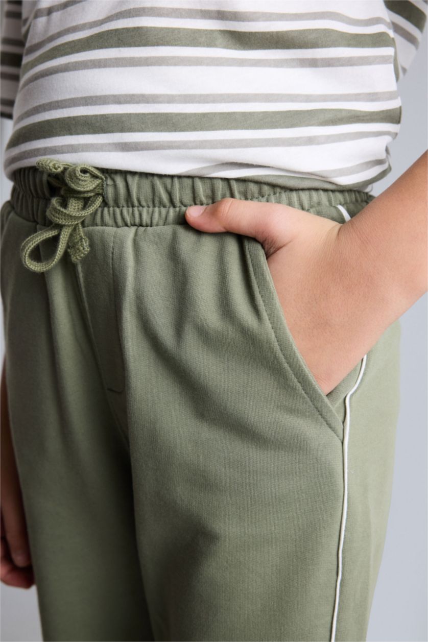 BOYS & TEENS Light Khaki 2 piece Oversize Fit Set