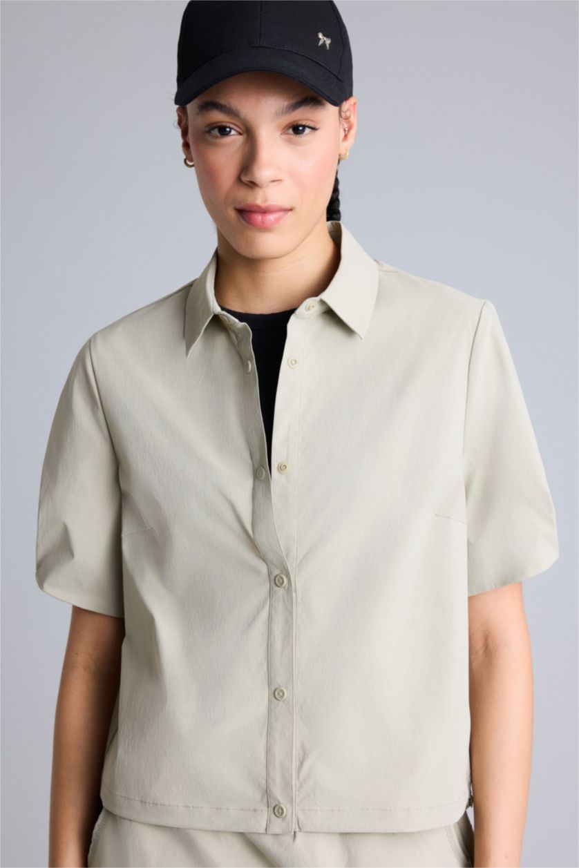 Kadın Taş Kısa Kollu Gömlek