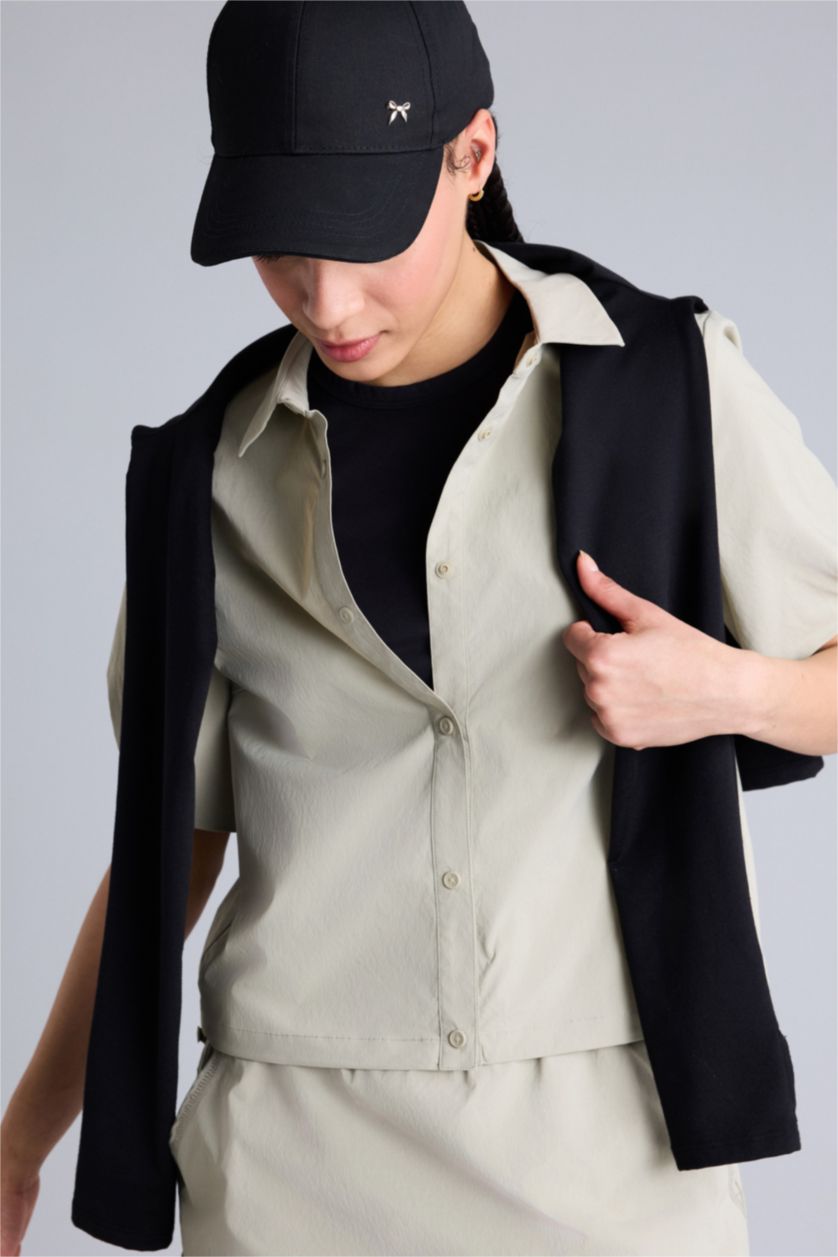 Kadın Taş Kısa Kollu Gömlek