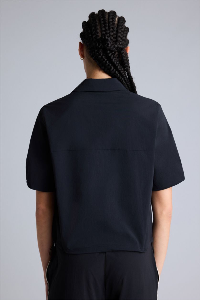 Kadın Siyah Kısa Kollu Gömlek