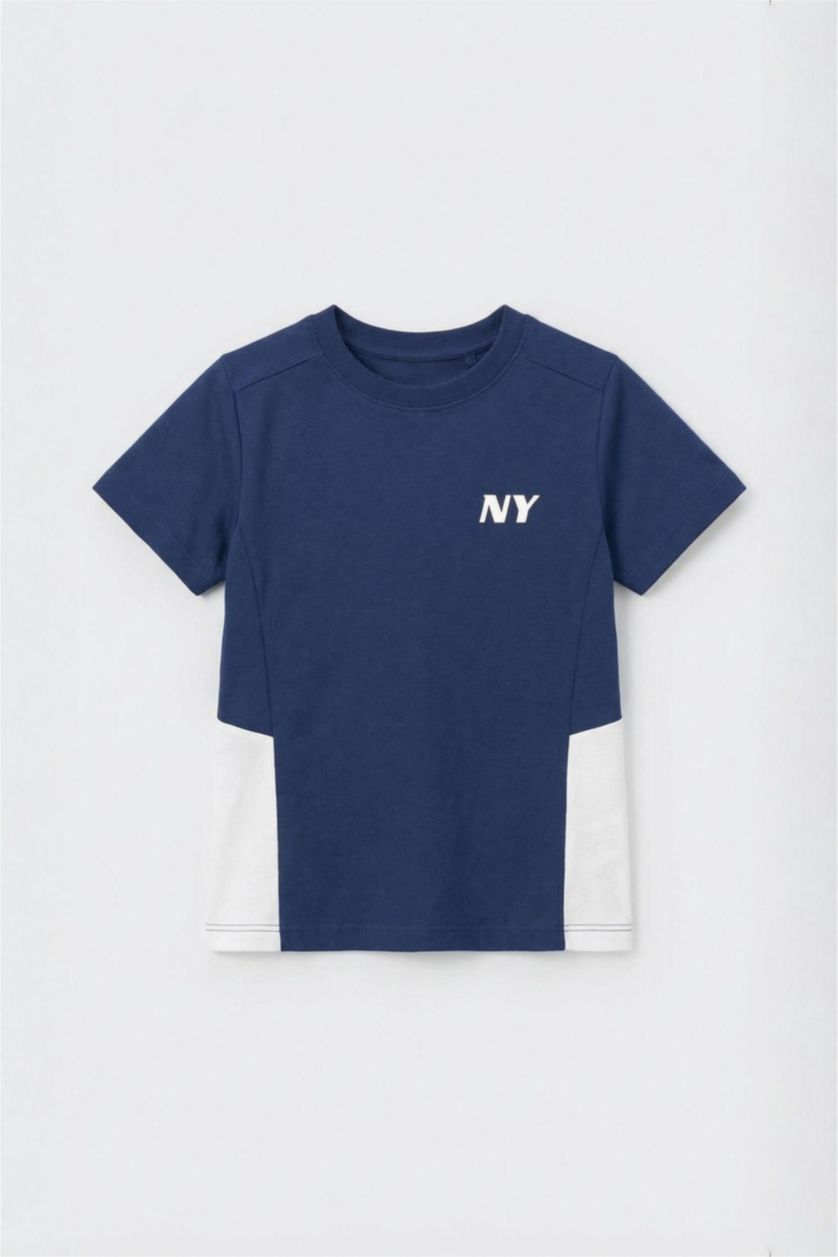 BOYS & TEENS NAVY Boy Sweatshirt Fabric 2 Piece Set