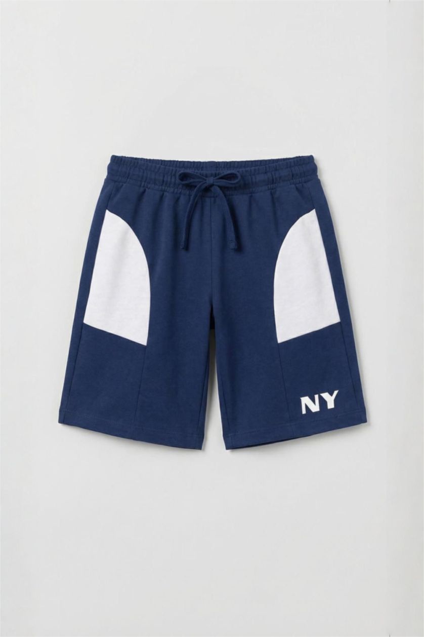 BOYS & TEENS NAVY Boy Sweatshirt Fabric 2 Piece Set