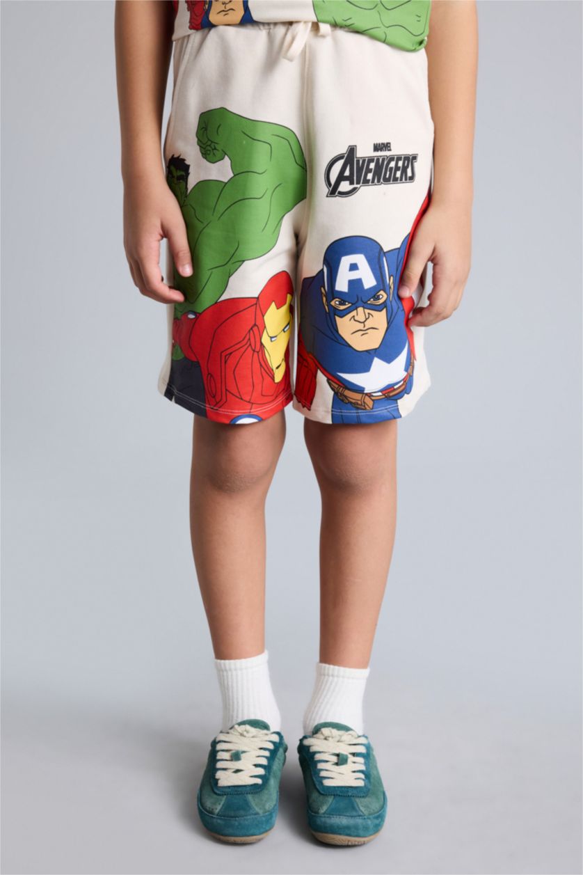 Boys & Teens Beige سيت ولادي من مارفل افنجرز - قطعتين
