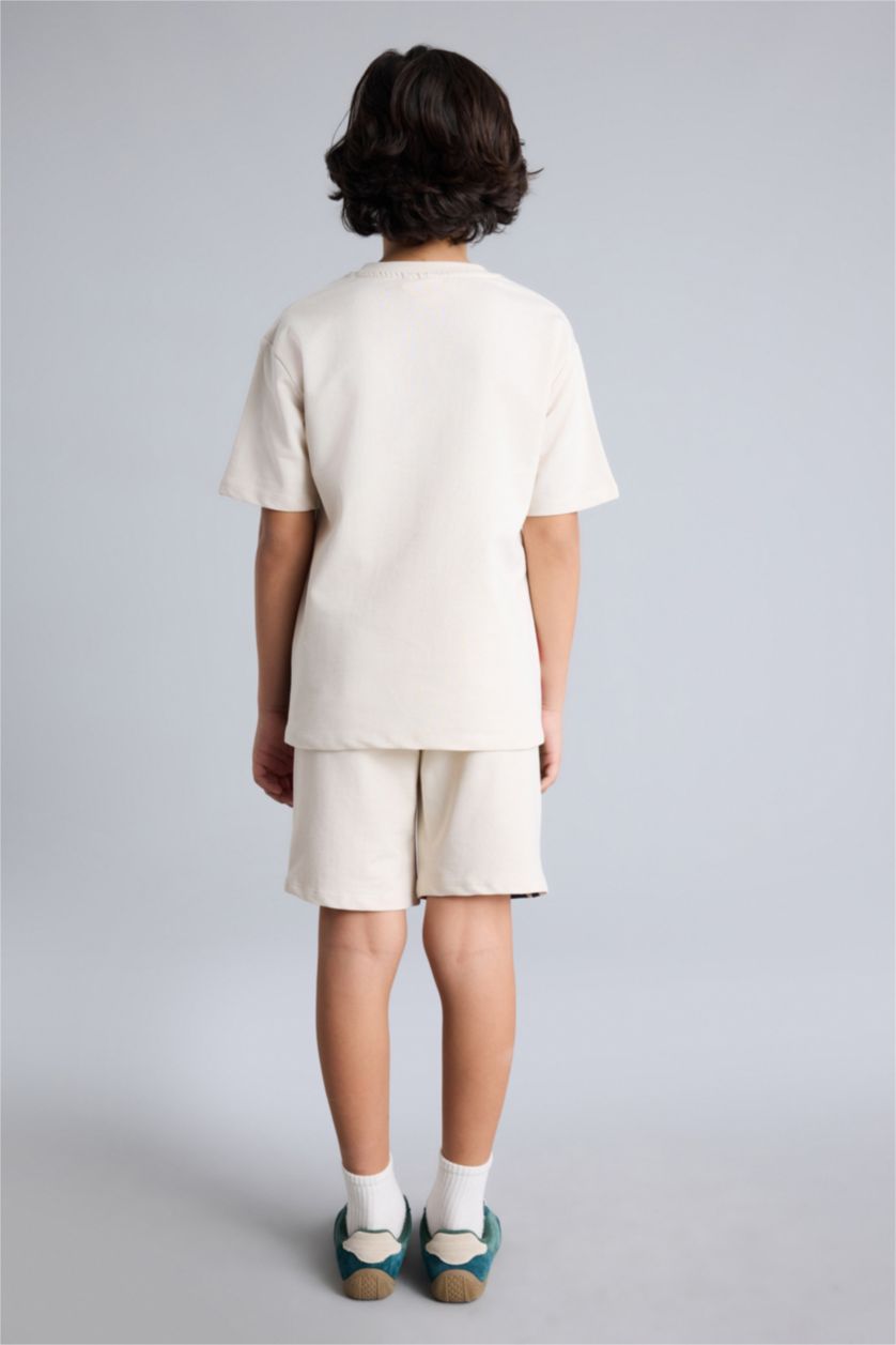 Boys & Teens Beige سيت ولادي من مارفل افنجرز - قطعتين