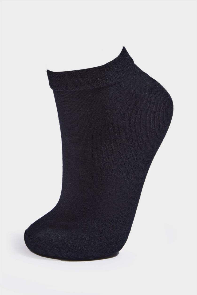 رجالي أسود شرابات قصيرة رجالي بامبو - 5 قطع