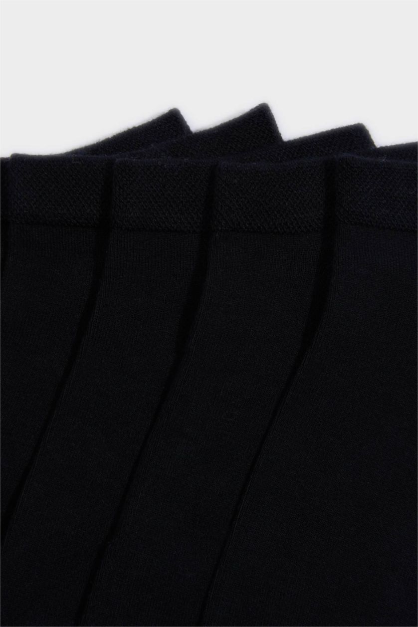 رجالي أسود شرابات قصيرة رجالي بامبو - 5 قطع