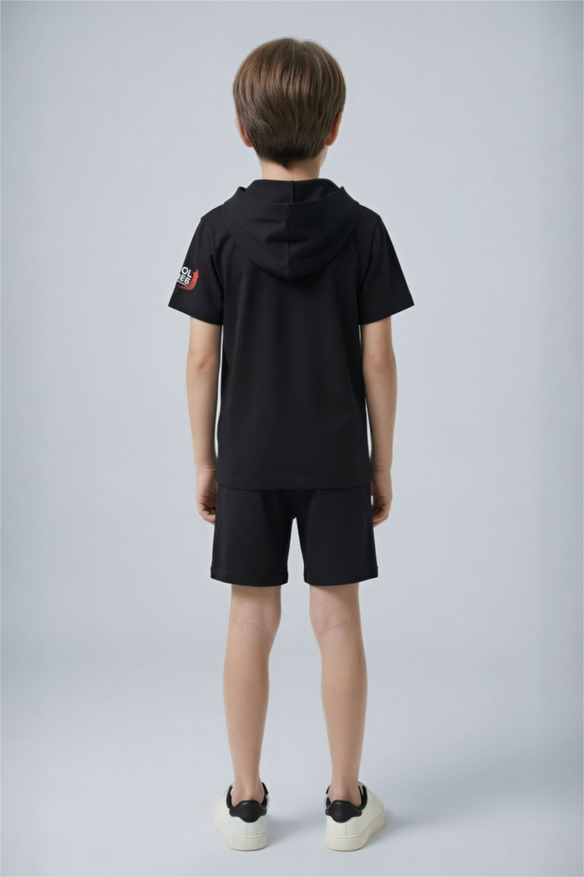 BOYS & TEENS Black 2 piece Oversize Fit Set