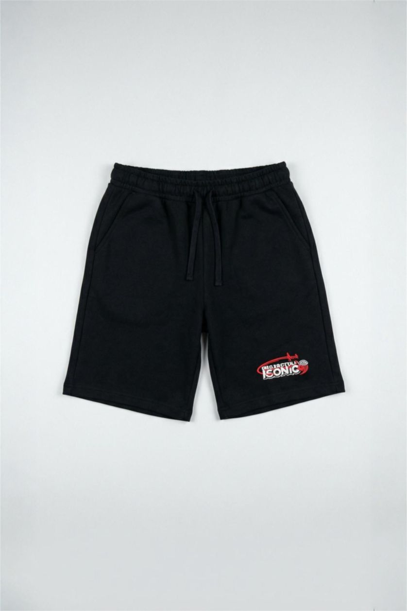 Erkek Çocuk - Genç Erkek Siyah Sweatshirt Kumaşı 2'li Takım Erkek Çocuk