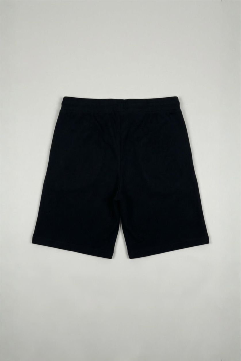 Erkek Çocuk - Genç Erkek Siyah Sweatshirt Kumaşı 2'li Takım Erkek Çocuk