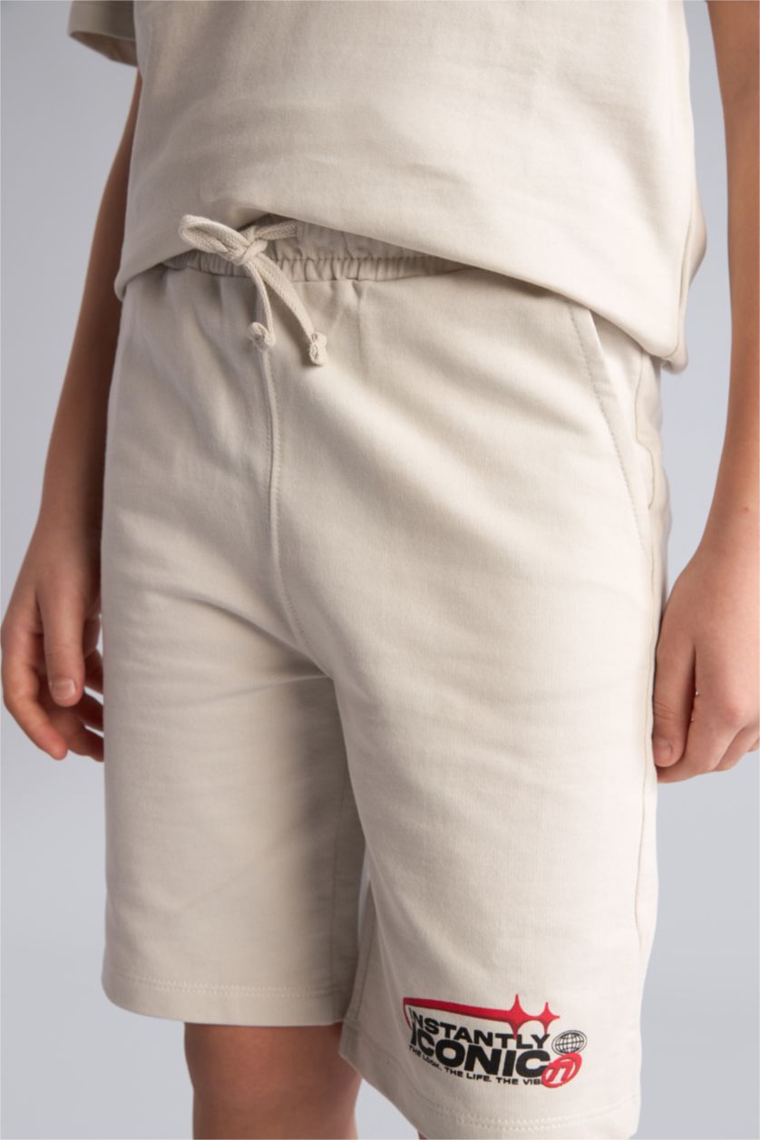 Мальчики и подростки Светло-серый Комплект из свитшотной ткани для мальчиков из 2 предметов