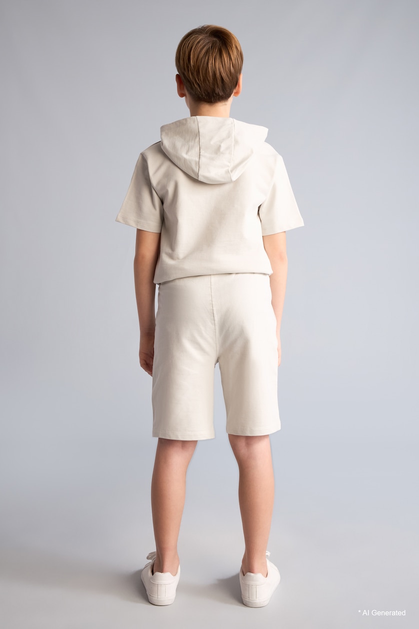 Young Boys - Teen Boys Light Grey Boy Sweatshirt Fabric 2 Piece Set