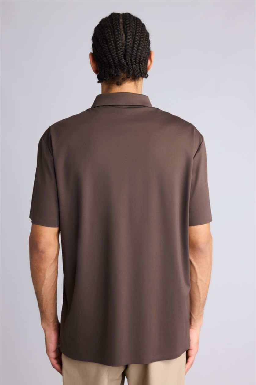 Ерлер Қоңыр Man Short Sleeve Shirt