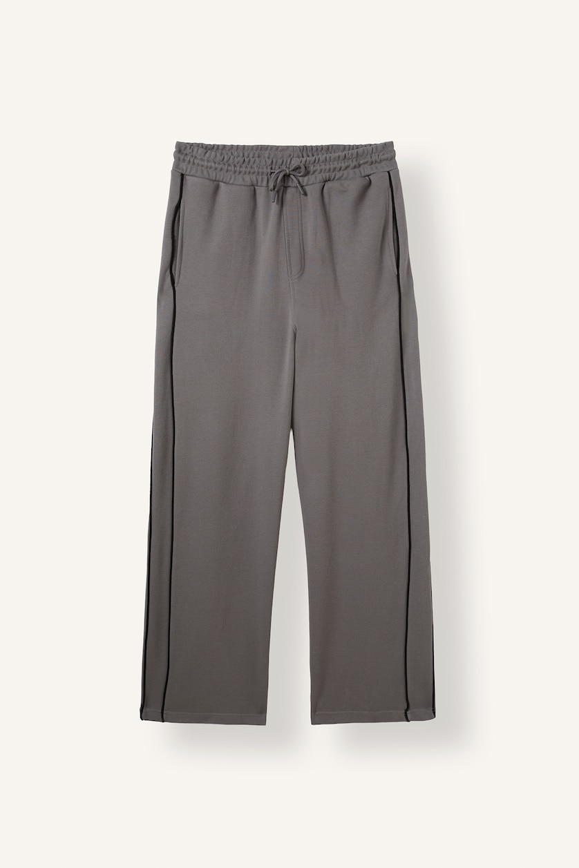 Man Grey Wide Leg Sweatpants